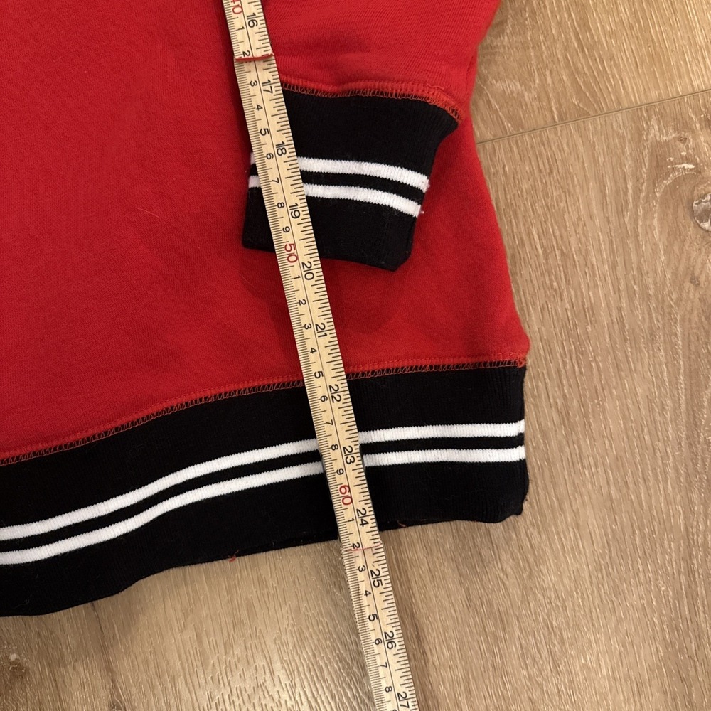 Ohio State Buckeyes Crewneck Sweatshirt Red XS Striped Trim NCAA College - Picture 2 of 8